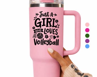Volleybollmugg med flip-top, sportgåva för spelare och tränare