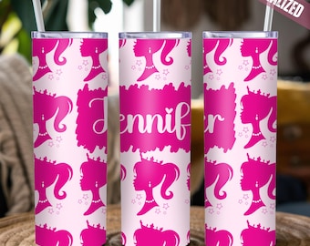 Personalized Doll-Inspired Tumbler: Custom Name Stainless Steel Cup
