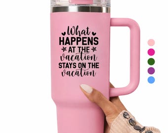 Personalize Vacation Cup Gift for Girls Trip Family Vacation Summer
