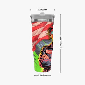 Eff Donald Trump Flip Straw Tumbler - 30oz
