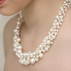 Wedding Pearl Necklace &quot;Pearly Girly Necklace&quot;
