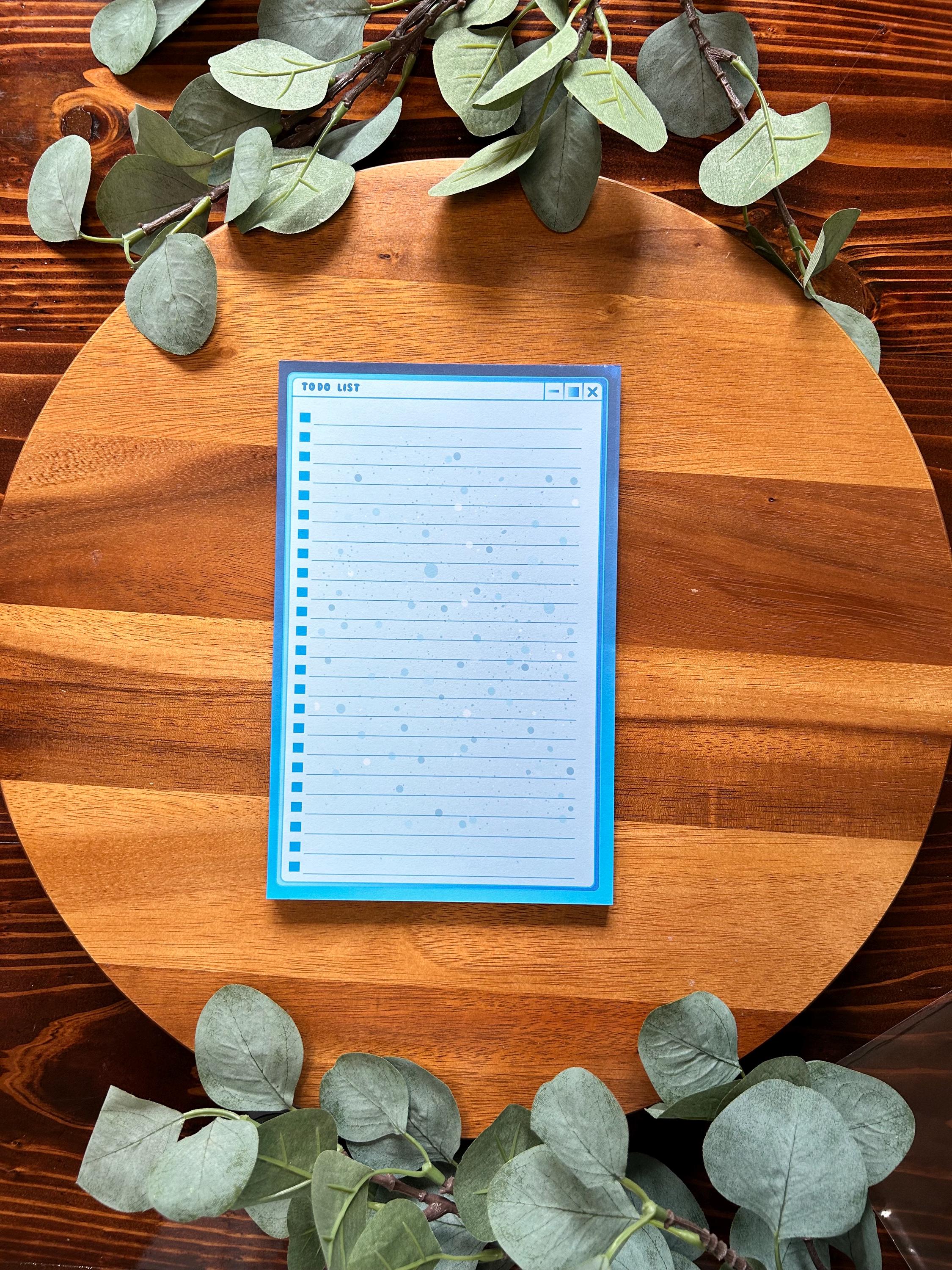 Purple to Do List, Blue Gradient to Do List, Kawaii Notepad, Purple ...