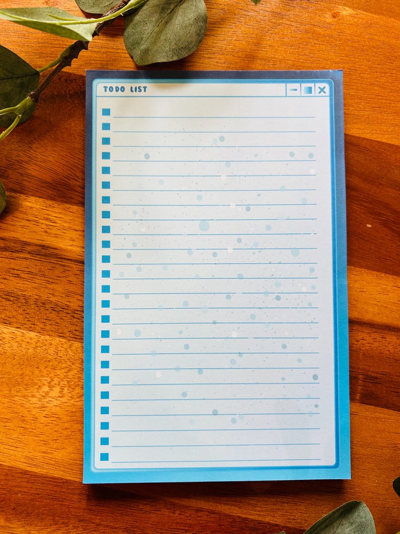 Purple to Do List, Blue Gradient to Do List, Kawaii Notepad, Purple ...