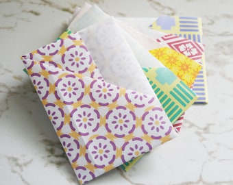 Origami gift card/money envelopes (set of 5)