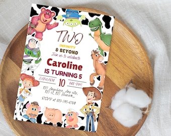 Toy Story Birthday Invitation Template, Editable Kids Party Invite (Digital)