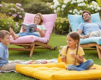 Cuscino da pavimento per esterni - Cuscino da patio personalizzato, cuscino da seduta da giardino, cuscino da pavimento, grandi cuscini da seduta per esterni, cuscini per panche e sedili da finestra