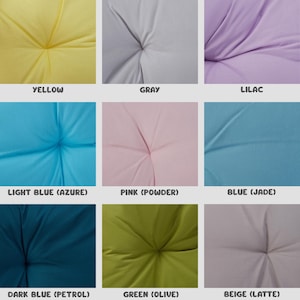 Handmade Cotton Floor Cushion: Meditation Yoga Pillow, Kids Play Mat image 3