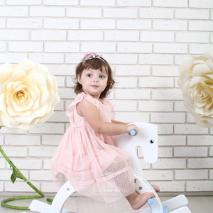 Handmade Wooden Rocking Horse: Heirloom Nursery Ride-On Toy