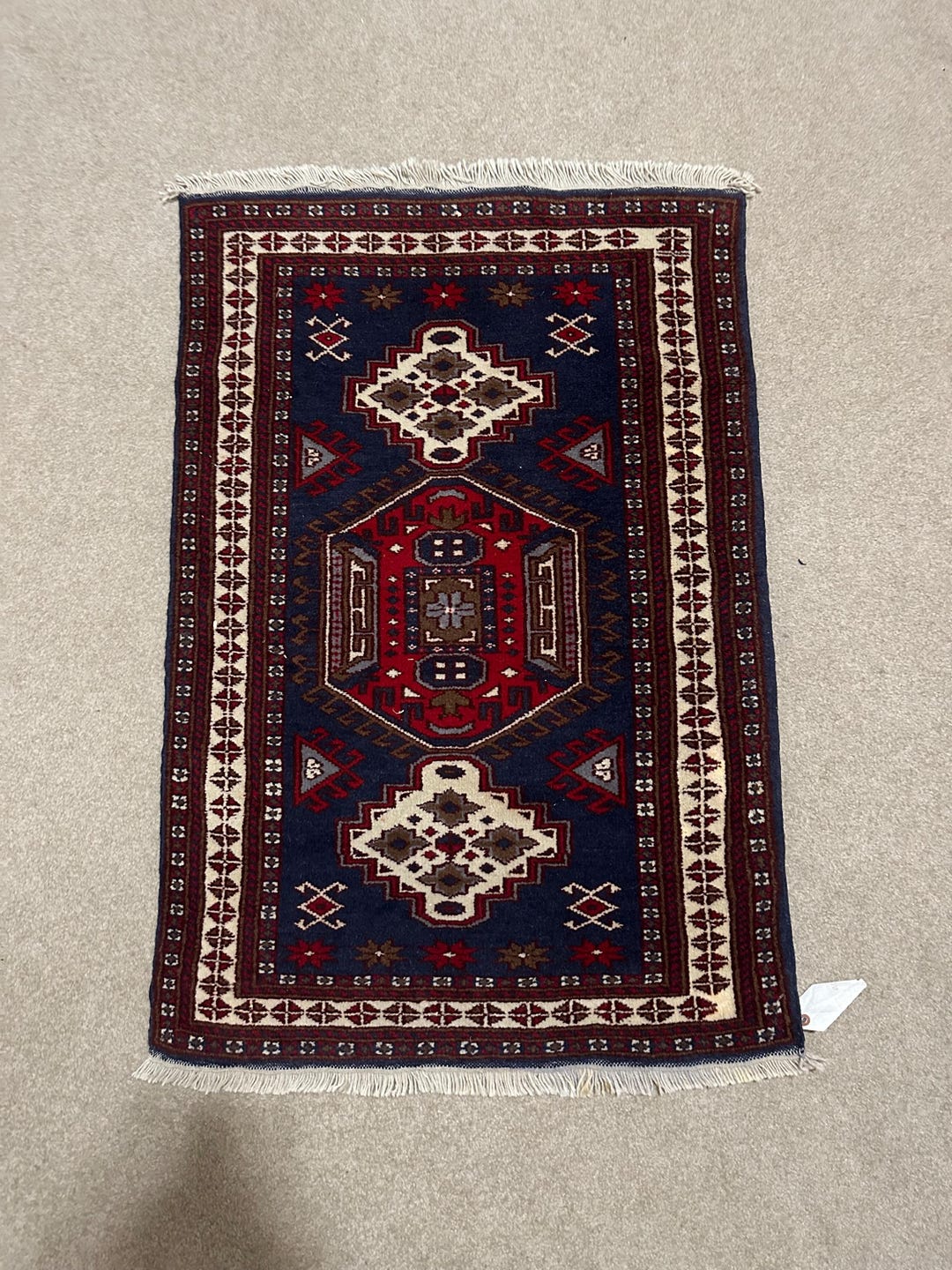 Gorean Rugs Persian Hand-knotted Wool Geometric Tribal Rug 3.9 X 2.7 - Etsy