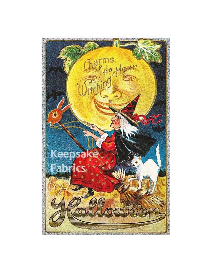 Halloween Charms Witching Hour Quilt Block Multi Sz FrEE ShiPPinG (H5