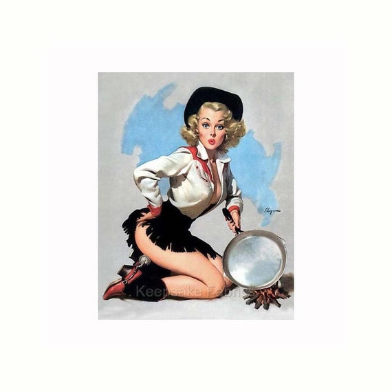 50/'s Campfire Cowgirl Repro Art Quilt Block Multi Sizes FrEE ShiPPinG WoRld WiDE