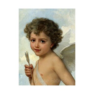 Munier Cupid Reproduction Fabric Crazy Quilt Block Free Shipping (M3