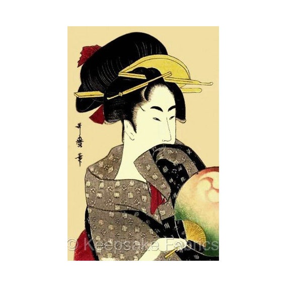 sequin art geisha girl Botanicle facial clenser
