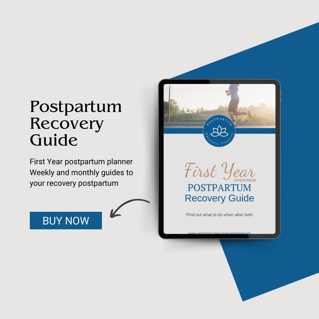 Postpartum Recovery Guide for the First Year, Postpartum Planner, Digital Download Guide to the First year Postpartum