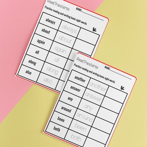 Digital Sight Words Flashcards Set, Reading Learning Tool, Educational Resource, Teaching Aid, Homeschool Supply