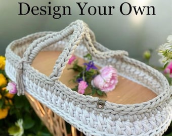 Customizable diaper changing basket: Long-Handled, handmade, designed by order, Photography portraits