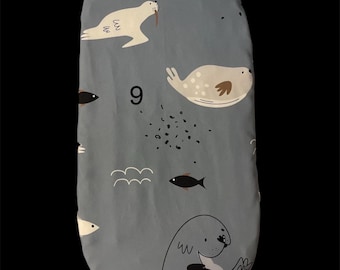 Custom Basket Changing Pad Insert – Soft Foam, Waterproof Liner, Fitted Sheet as pictured