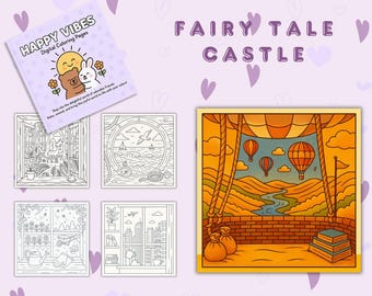 Magical Kingdom Malbuch: 15 Fantasieseiten für Kinder (PDF Download)