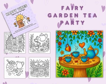 Natur Malbuch für Kids: 20 Garten Seiten (Digitaler Download PDF)