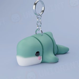 Flexi Whale Keychain