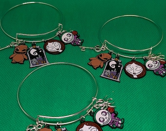 Christmas After a Nightmare Charm Bangles