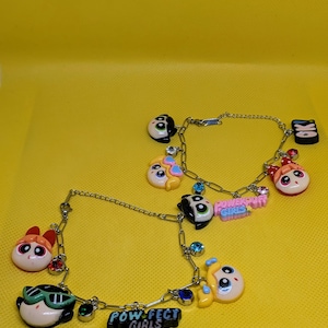 Puffy Power Superhero Girls Charm Bracelets