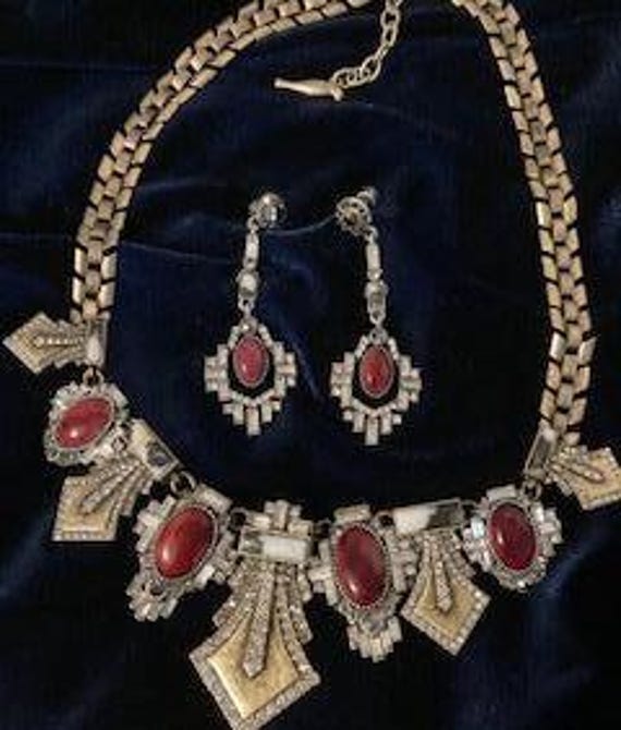 Chloe & Isabel Statement Parure Set Necklace + Ea… - image 5