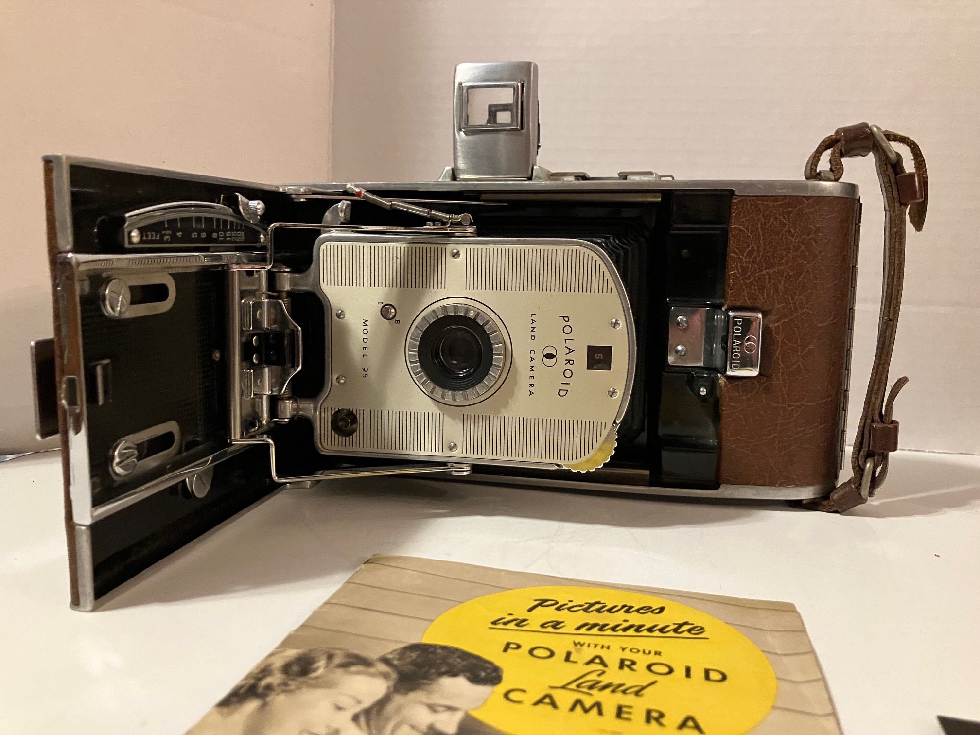 Polaroid MODEL 95(初代) 美品 完動品 POLAROID LAND CAMERA MODEL 95 CAMERA 1st MODEL MADE VINTAGE