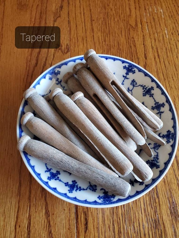 Old Vintage Clothespins One Dozen Bowl Fillers Laundry | Etsy