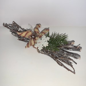 Christmas twigs, Christmas decor, primitive decor, birch twigs, snowflake twigs, primitive branches, winter decor, snowflake twigs