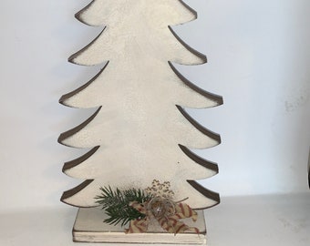 Christmas Tree, white Christmas tree, farmhouse tree, farmhouse Christmas decor, white winter tree, winter decor, Christmas decor, wood tree