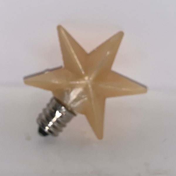 Craft supply, Silicone star, silicone star bulb, warm white silicone star, nightlight bulb, welcome light, supplies, electric candle, star