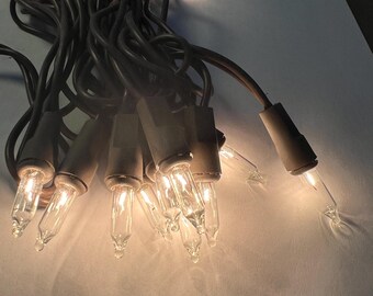 Craft supply, 20 count clear lights, brown wire, everyday lights, holiday lights, all season lights, floral arrangement lights, UL listed