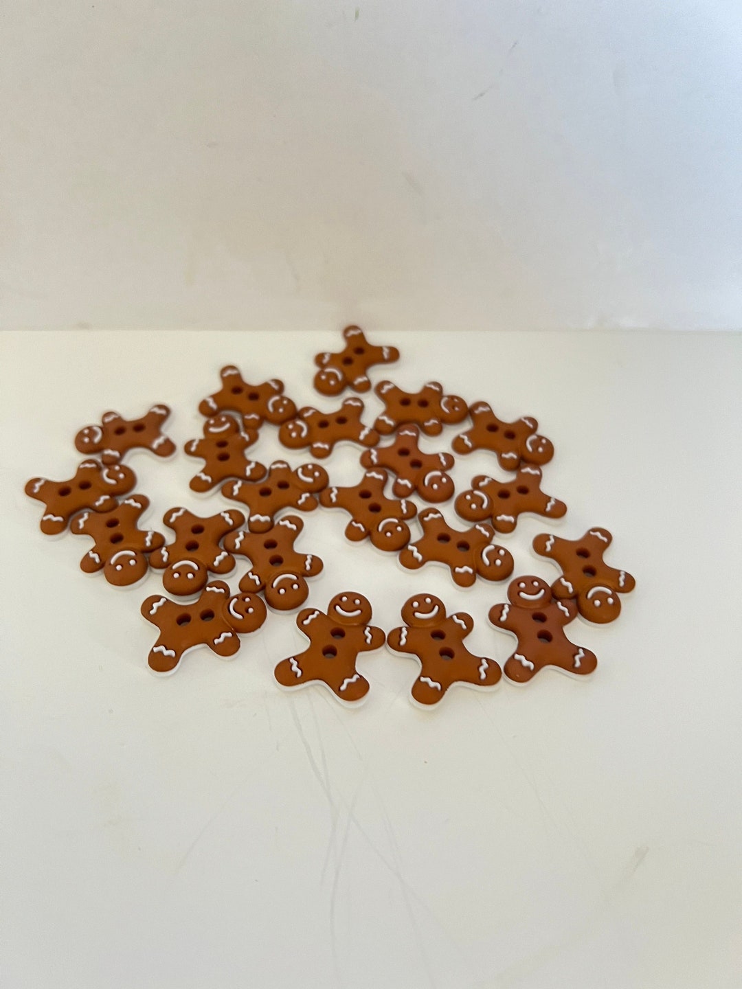 Craft Supply, 36 Gingerbread Buttons, Mini Plastic Buttons, Sewing ...