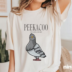 Peekacoo Funny Pigeon Shirt Pigeon Lover Gift Unhinged Shirt Gen Z Shirt Pigeon Tee Pigeon Tshirt Pigeon Top Pigeon Graphic Shirt Bird Shirt