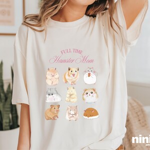 Funny Hamster Shirt Cute Hamster T Shirt Full Time Hamster Mom Shirt Hamster Lover Shirt Hamster Lover Gift Animal Shirt Hamster Tshirt