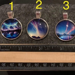 Northern Lights Necklace with Charm