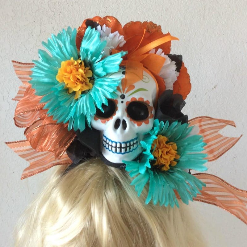 Dia De Los Muertos Headpiece - Etsy