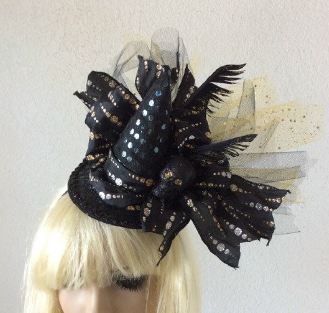 Sequin Top Hat Adult Black