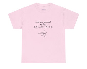 Gracie Abrams T-shirt You changed my life but I guess i&#39;ll see you Normal Thing The Secret of Us merch for music fan gifts oversized Shirt