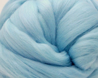 4 oz. Merino Wool Top - Iceberg Blue - Ships Free