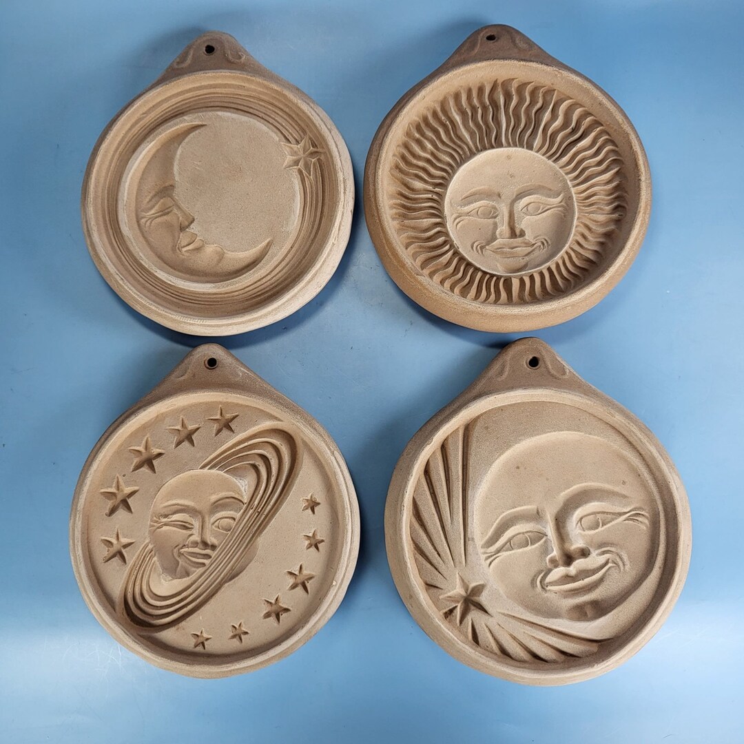 Hartstone Celestial Clay Cookie Mold Kit Press 4pc Set Moon Etsy