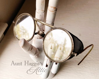 SAFETY GLASSES Vintage Steampunk Goggles Vintage Glasses Antique Steampunk Glasses Science Safety Goggles Steampunk Costume Glasses