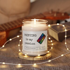 Painting is my Passion Candle with Paints, Unique Gift For Artist, Art Lover Gift, Unique Gift, Artistic Decor, Artistic Gift, Creative Gift