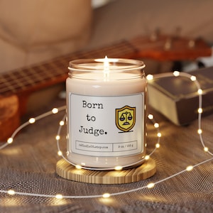 Funny Judge Candle Gift, Unique Handmade Gift for Judges and Lawyers, Judicial Humor, Gift For Judge, Funny Judge Gift, Legal Profession