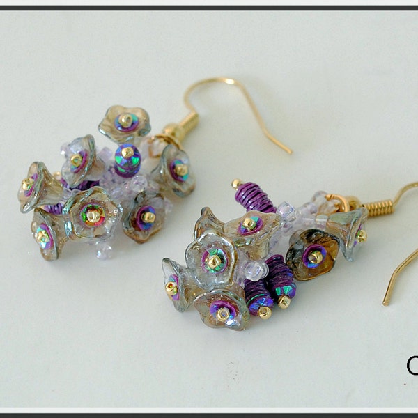 Amy. Earrings. Beaded Tutorial