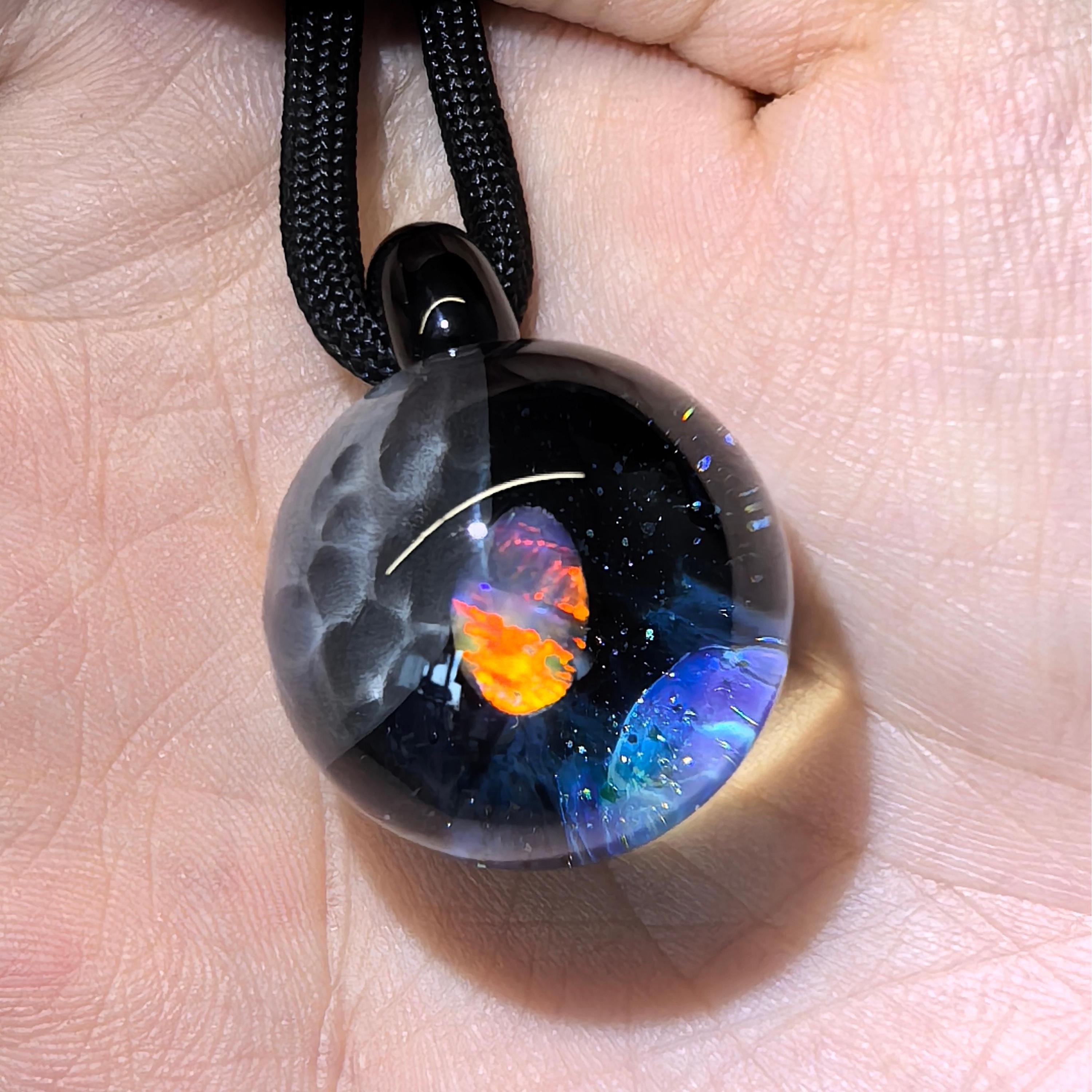 Galaxy Ball Necklace - Etsy