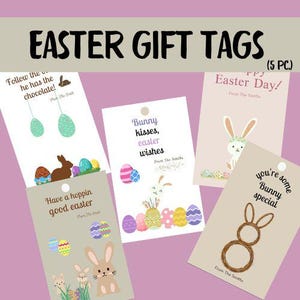 personalized printable easter tags | Customizable Gift Tags | Instant Download | Easter Bunny Tags | Perfect for DIY Decorations