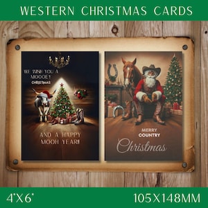 Carte de Noël occidentale | Noël champêtre | Noël des cow-boys | pour les Fêtes drôle de Zazzle.be Liste d'envies Vous avez des idées ?