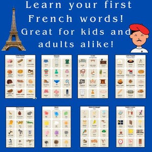 Learning French | Toddler Learning | French Language | French |  Homeschooling Printables | French Language Learning | Montessori Learning